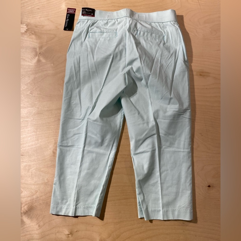 Kim Rogers Aqua Capris Pants 12 (QE) - Picture 8 of 10